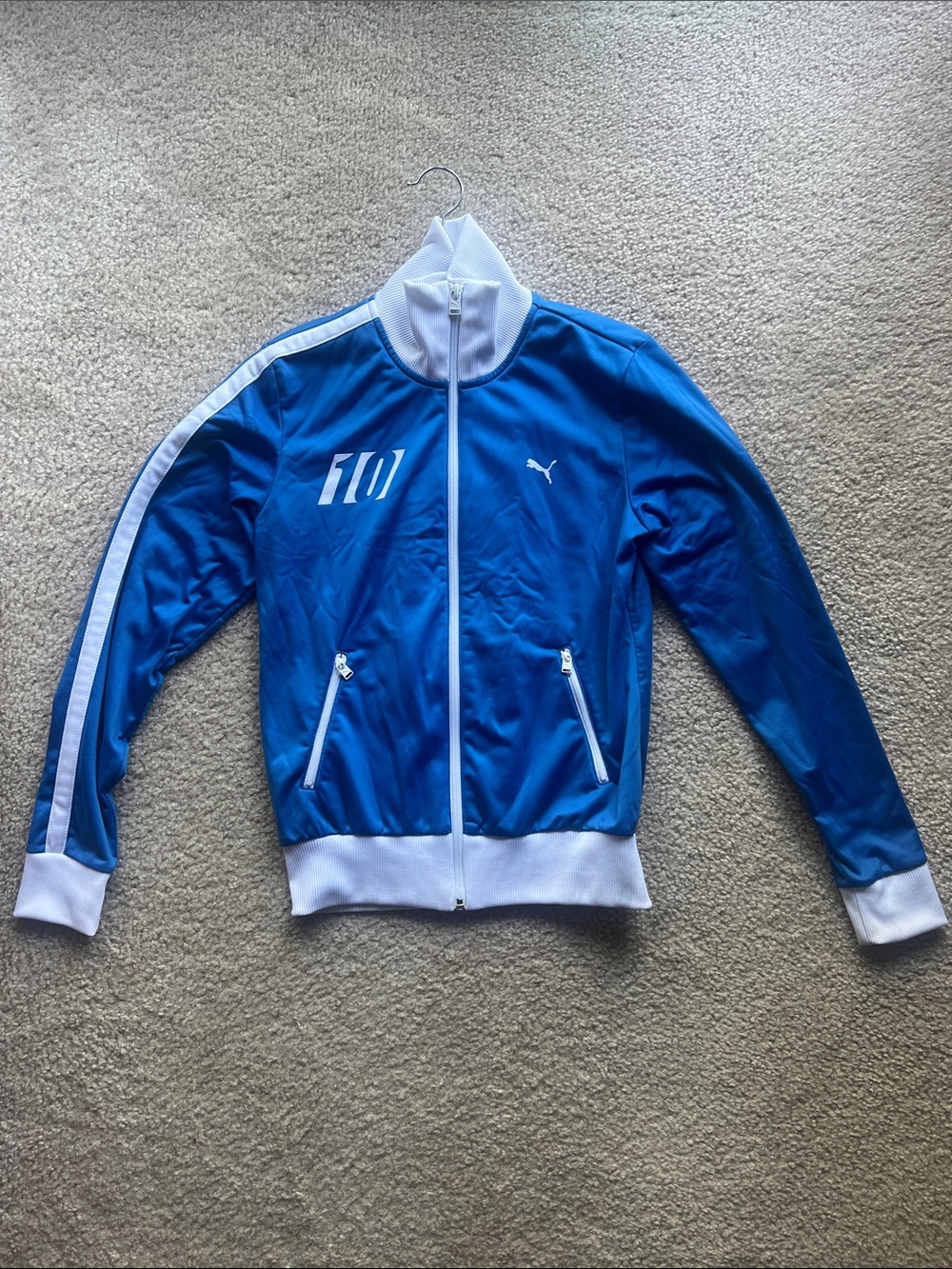PUMA Italia Blue Track Jacket - Size Small - Like New